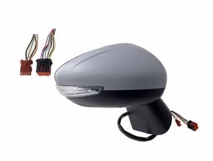 Accéder à la pièce Rétroviseur droit électrique, chauffant, rabattable à peindre + feu + courtoisie + sonde + side Accéder à la pièce Rétroviseur droit électrique, chauffant, rabattable à peindre + feu + courtoisie + sonde + side