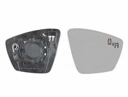 Accéder à la pièce Glace + support rétroviseur droite chauffant électrochrome side