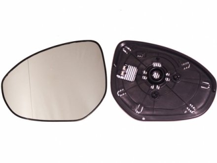 Accéder à la pièce Glace + support  rétroviseur gauche convexe chromée