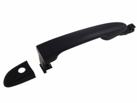 Accéder à la pièce Poignée avant gauche à peindre noire avec trou de serrure