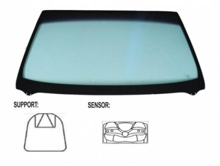 Accéder à la pièce Pare-brise teinté vert + capteur