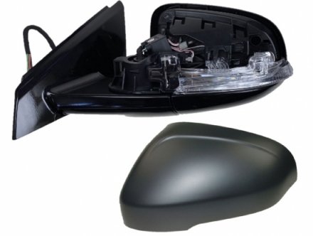 Accéder à la pièce Rétroviseur gauche électrique, chauffant, à peindre, rabattable + repetiteur + sonde + feu courtoisie + memoire [grand angle] [LED] [14 fiches]