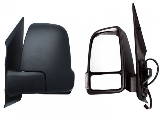 Accéder à la pièce Rétroviseur gauche manuel + feu [Bras court] 