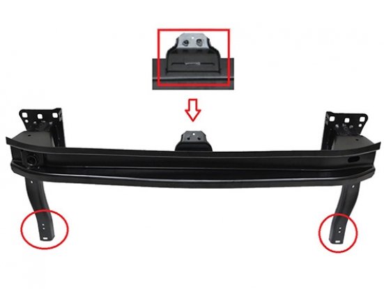 Accéder à la pièce Traverse de pare-chocs avant
