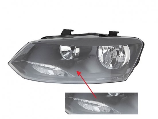 Accéder à la pièce Phare gauche H7+H7 [Noir]