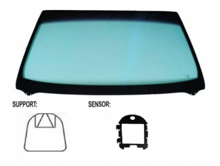 Accéder à la pièce Pare-brise teinté vert athermique + capteur