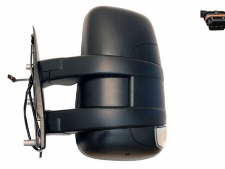 Accéder à la pièce Rétroviseur manuel gauche convexe, clignotant, sonde (bras court - 4 broches)