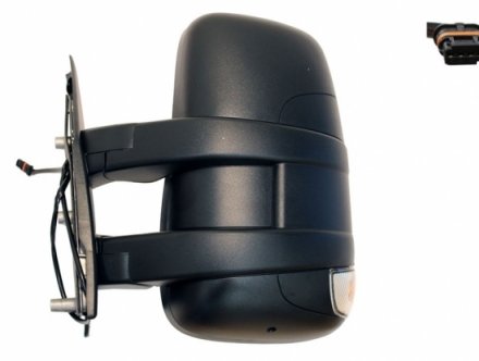 Accéder à la pièce Rétroviseur manuel droit, convexe, clignotant (bras court - 2 broches)