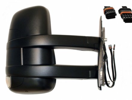 Accéder à la pièce Rétroviseur droit, électrique, convexe, chauffant, clignotant (bras long - 9 branches)