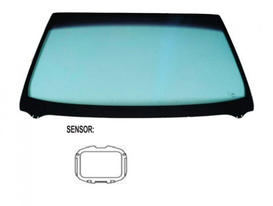 Accéder à la pièce Pare-brise teinté vert athermique + capteur (14,5cm)