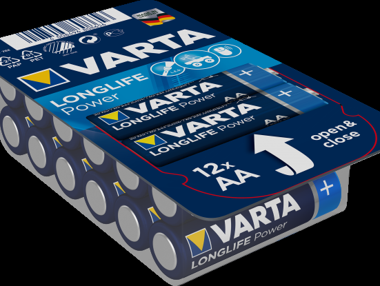 Accéder à la pièce Paquet de 12 piles Varta LR06 AA Longlife Accéder à la pièce Paquet de 12 piles Varta LR06 AA Longlife