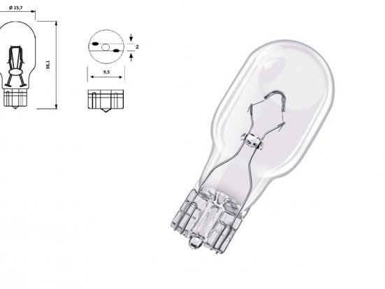 Accéder à la pièce Lampe sans culot W16W 12V (blister 2 pcs.)