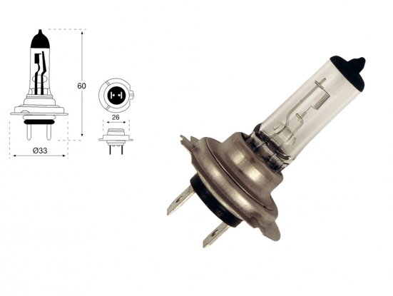 Accéder à la pièce Lampe H7 24V 70W (blister 1 pc.)