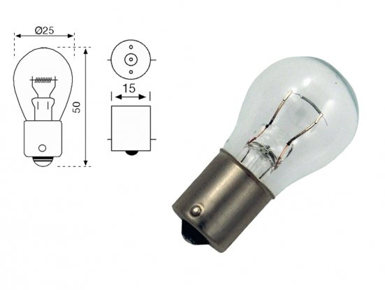 Accéder à la pièce Lampes P21W 1 pôle 12V 21W (blister 2 pcs.)
