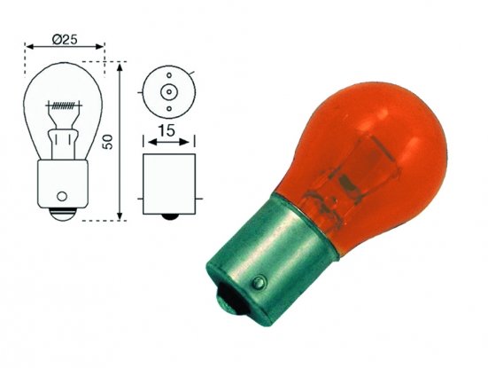 Accéder à la pièce Lot de 10 ampoules PY21W 24V (blister)