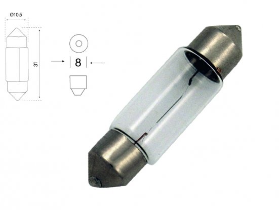 Accéder à la pièce Lot de 10 ampoules C5W 24V (blister)