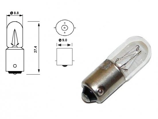 Accéder à la pièce Jeu de 10 ampoules T4W 12V (blister)