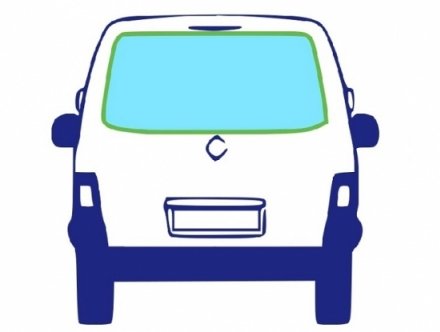 Accéder à la pièce Lunette arrière teinté verte dégivrante [Hayon]
