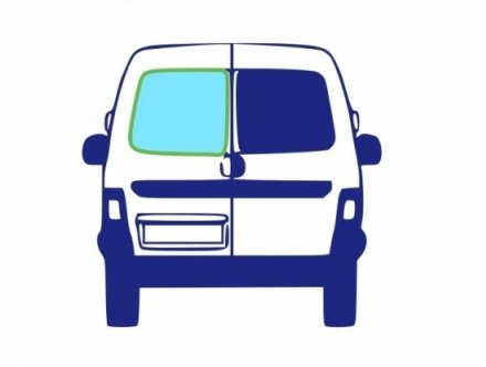 Accéder à la pièce Lunette arrière gauche teinté verte dégivrante [2ptes]