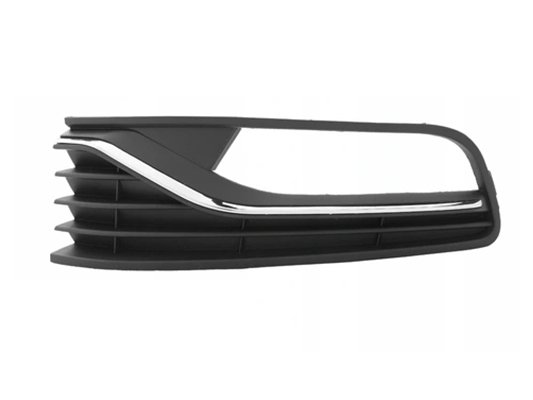 Grille de pare-chocs avant gauche avec trou pour antibrouillards et moulure chromée pour VOLKSWAGEN POLO   pour VOLKSWAGEN POLO