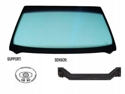 Accéder à la pièce Pare-brise teinté vert athermique