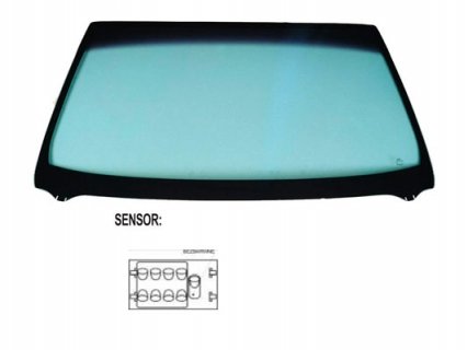 Accéder à la pièce Pare-brise teinté vert athermique + capteur