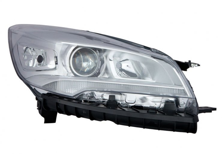 Accéder à la pièce Phare électrique droit chromé avec moteur LED