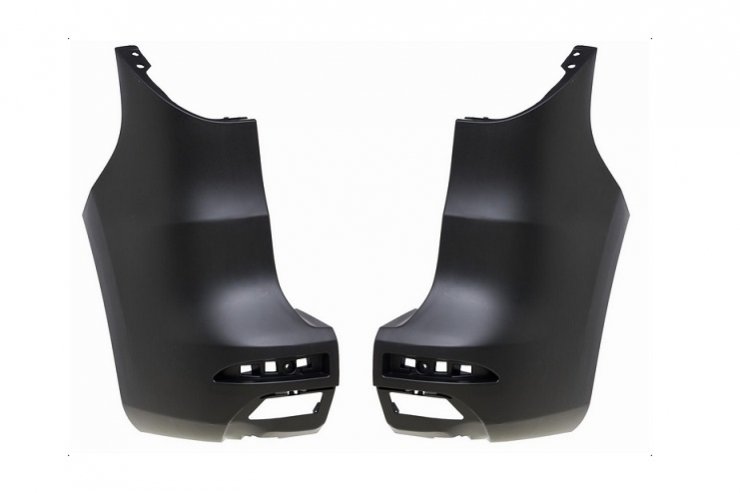 Accéder à la pièce Jeu crosses pare-chocs arrières noires 1pte