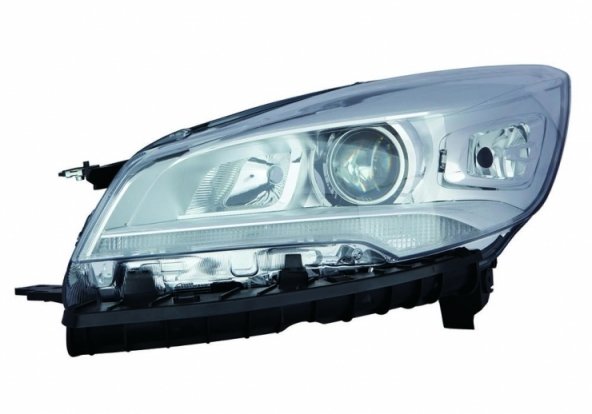 Accéder à la pièce Phare électrique gauche chromé avec moteur LED