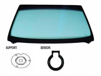 Accéder à la pièce Pare-brise teinté vert acoustique + capteur