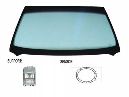 Accéder à la pièce Pare-brise teinté vert athermique + capteur