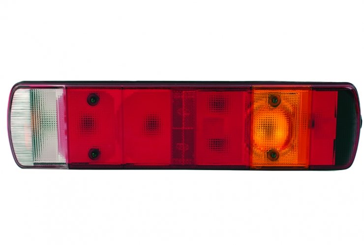 Feu arrière réfléchissant gauche (feu de recul, feu antibrouillard arrière et feu de plaque d'immatriculation, 160 mm) pour VOLVO FM 9  pour VOLVO FM 9
