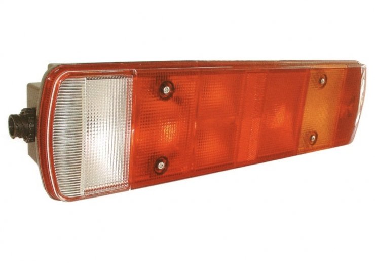 Feu arrière réflecteur, gauche (feu de recul et feu antibrouillard arrière, 152 mm) pour VOLVO FM 9  pour VOLVO FM 9