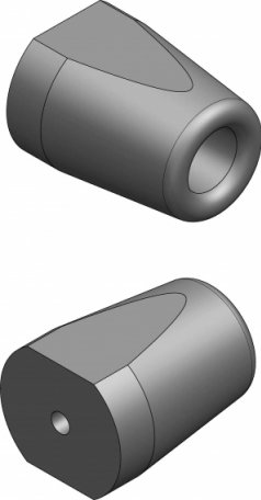 Accéder à la pièce Butoir conique en caoutchouc 60 x Ø46