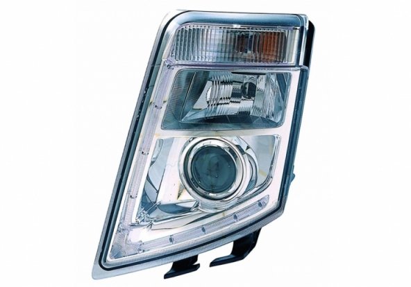 Accéder à la pièce Phare manuel droit avec feu diurne Xénon et LED H7 + D2S