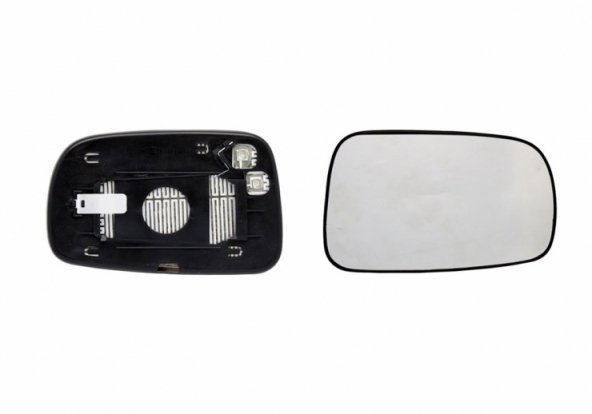 Accéder à la pièce Glace + support droit convexe et chauffant (2 broches)