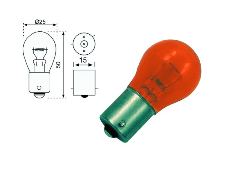 Accéder à la pièce BOÎTE 10 AMPOULES P21W 24V 