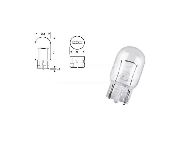 Accéder à la pièce BOÎTE 10 AMPOULES 12V W21W 