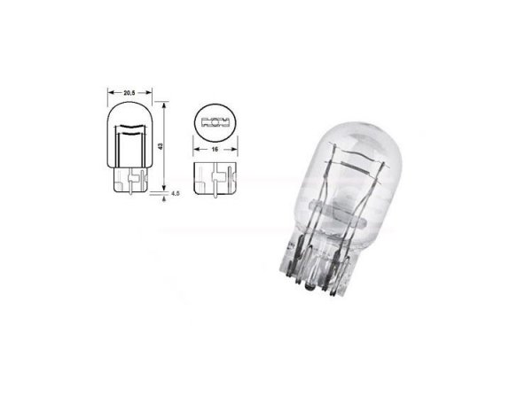Accéder à la pièce BOÎTE 10 AMPOULES 12V W21-5W 