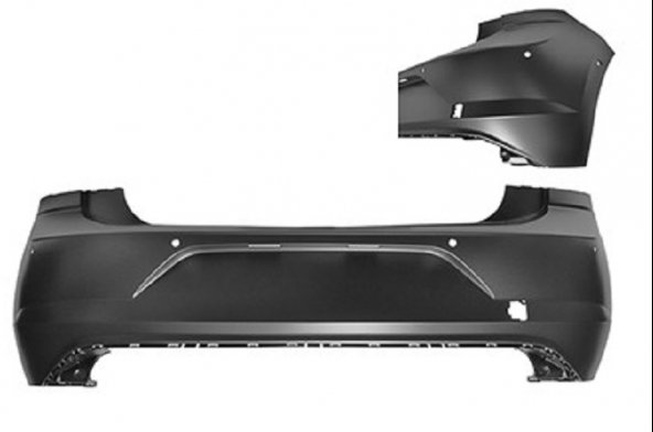 Accéder à la pièce Pare-chocs arrière à peindre 6 capteurs