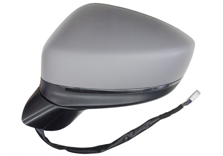 Rétroviseur électrique gauche, asphérique, chauffant, apprêté, rabattable, avec feu clignotant et side LED (9 broches) pour MAZDA CX-5  pour MAZDA CX-5