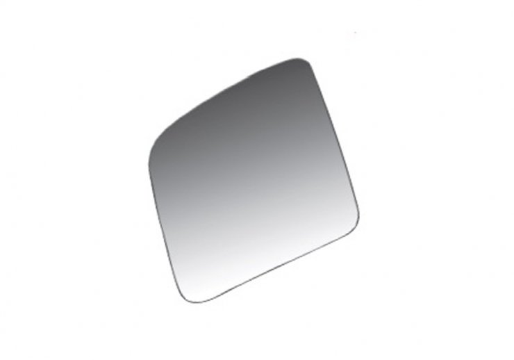 Glace + support rétroviseur droit, chauffant, convexe (classe IV) DAF-CF 65 pour MERCEDES ACTROS  pour MERCEDES ACTROS