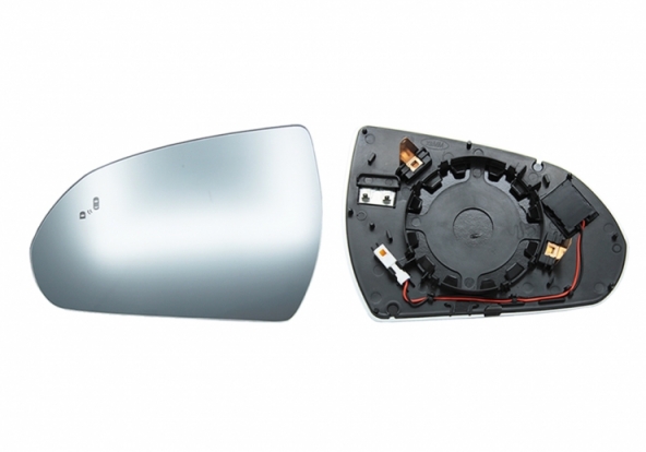 Accéder à la pièce Glace + support rétroviseur gauche, convexe, chauffant, side (4 broches)