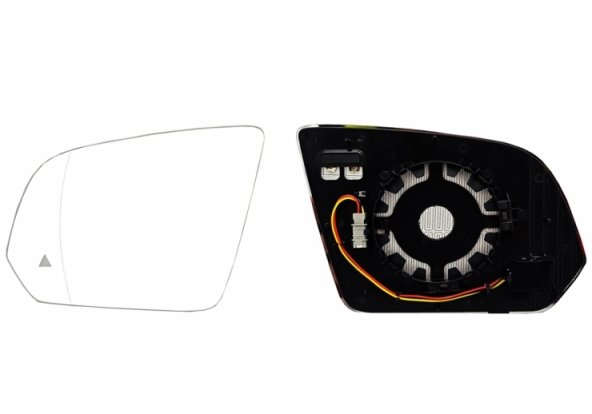 Accéder à la pièce Glace + support de rétroviseur gauche, asphérique, chauffant, side (4 broches)