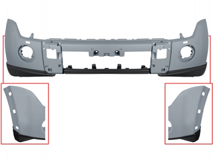 Accéder à la pièce Pare-chocs avant apprêté avec trous antibrouillards et lave-phares