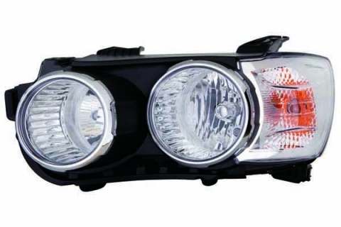 Accéder à la pièce Phare électrique droit, chromé, H1+H7 (moteur)