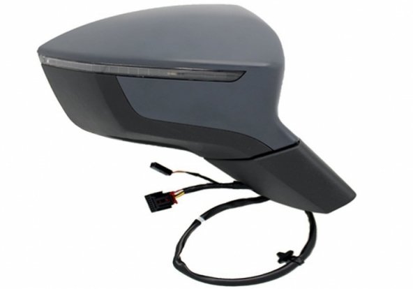 Accéder à la pièce Rétroviseur électrique droit, apprêté, convexe, chauffant, rabattable, side et avec clignotant (10 broches)