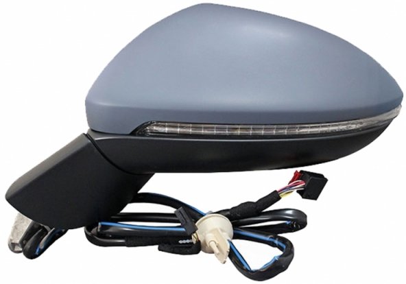 Accéder à la pièce Rétroviseur électrique gauche, asphérique, apprêté, chauffant, avec feu clignotant (8 broches)