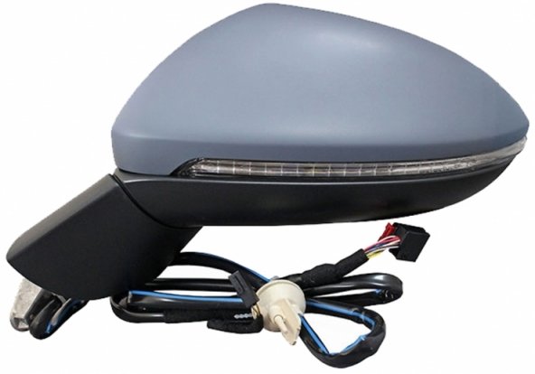 Accéder à la pièce Rétroviseur électrique gauche, asphérique, chauffant, apprêté, base apprêtée, avec feu clignotant (8 broches)