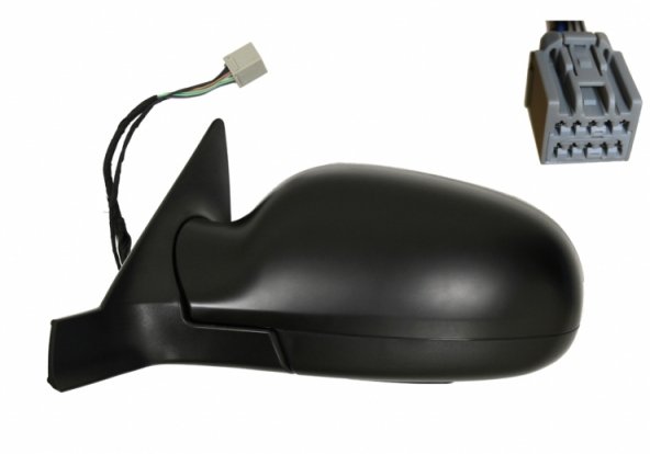 Accéder à la pièce Rétroviseur électrique gauche, asphérique, chauffant, apprêté, rabattable, sonde, courtoisie (9 broches)